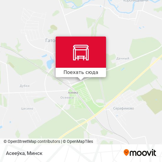 Карта Асееўка