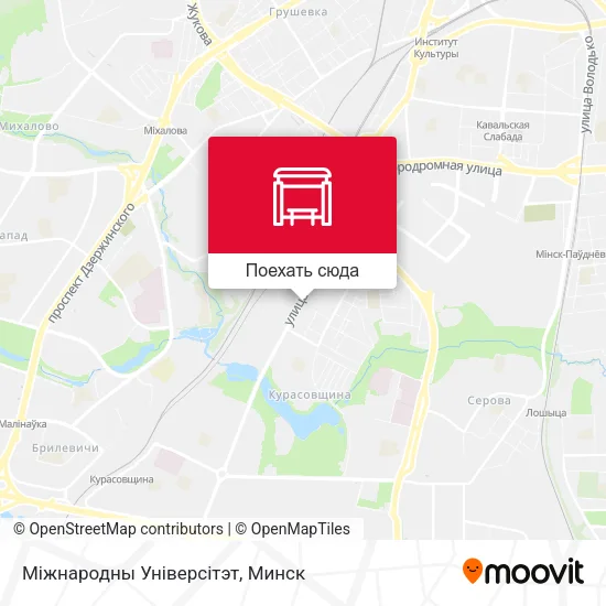 Карта Міжнародны Універсітэт