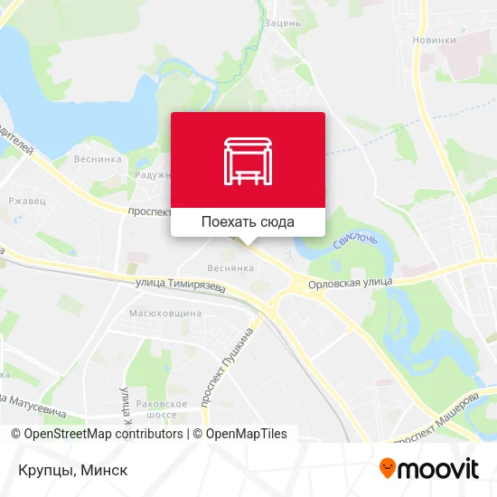 Карта Крупцы