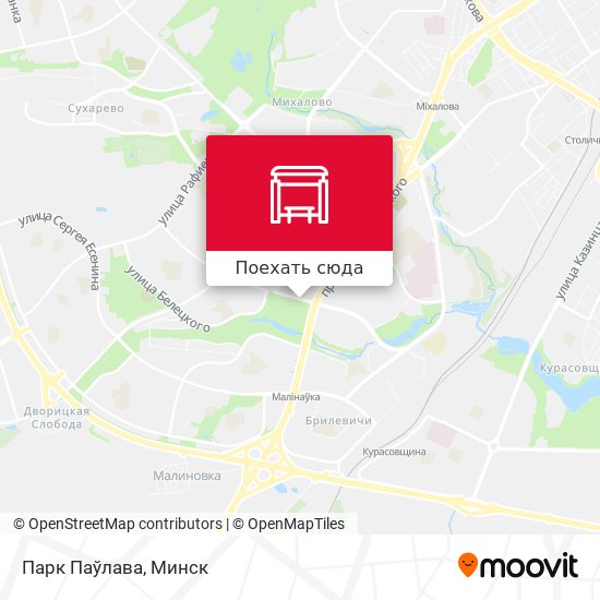 Карта Парк Паўлава
