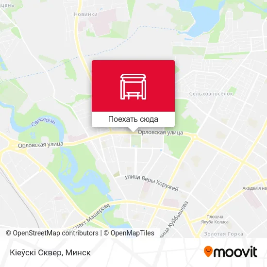 Карта Кіеўскі Сквер