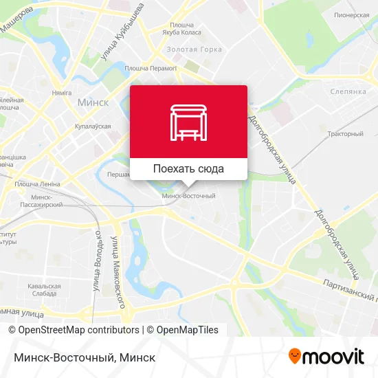 Карта Минск-Восточный