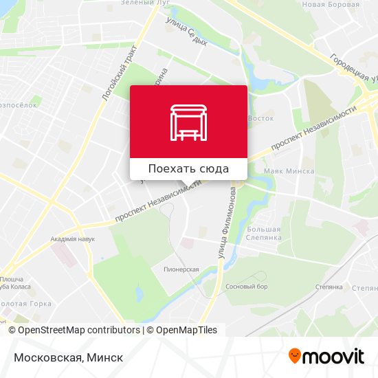 Карта Московская