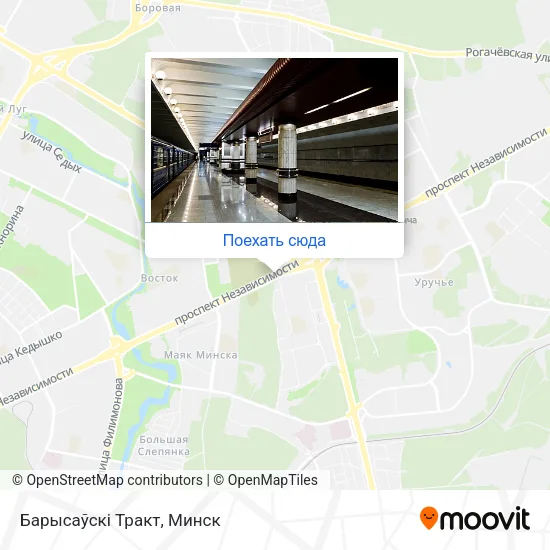 Карта Барысаўскі Тракт