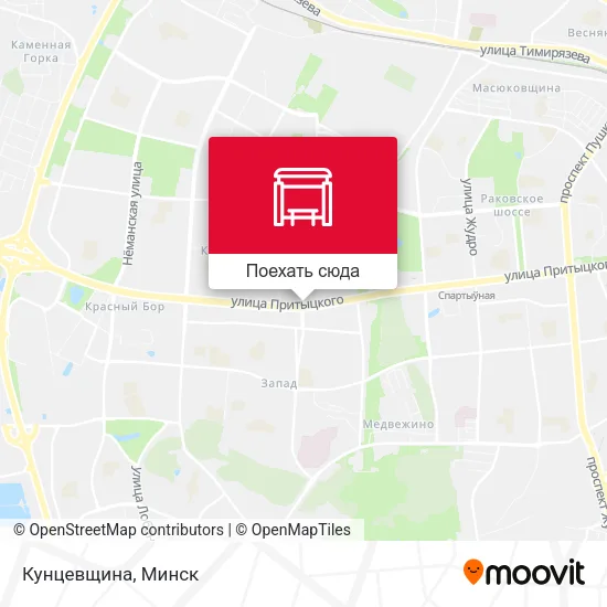Карта Кунцевщина