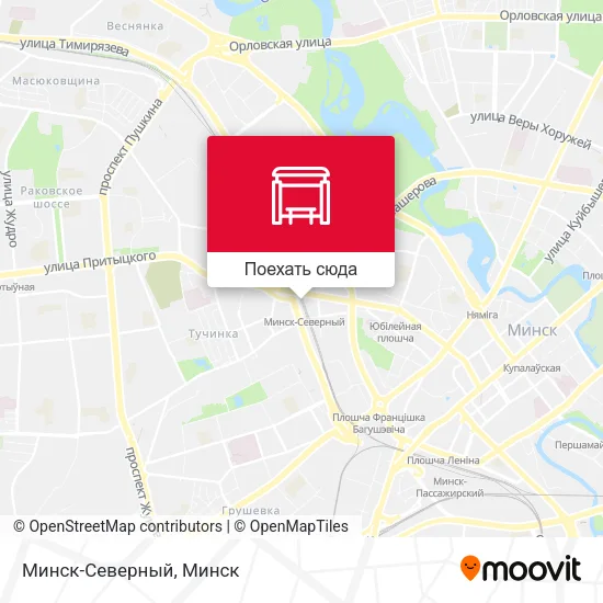 Карта Минск-Северный