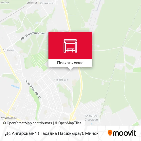 Карта Дс Ангарская-4 (Пасадка Пасажыраў)