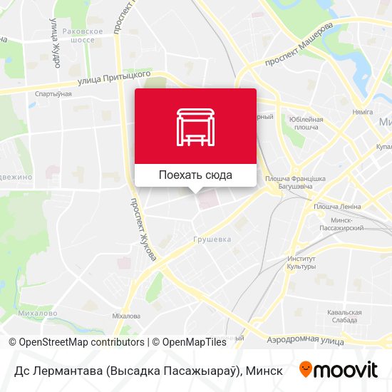 Карта Дс Лермантава (Высадка Пасажыараў)