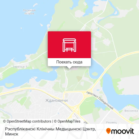 Карта Рэспубліканскі Клінічны Медыцынскі Цэнтр