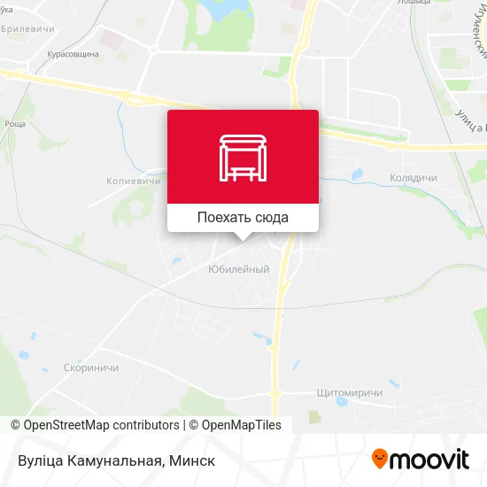 Карта Вуліца Камунальная