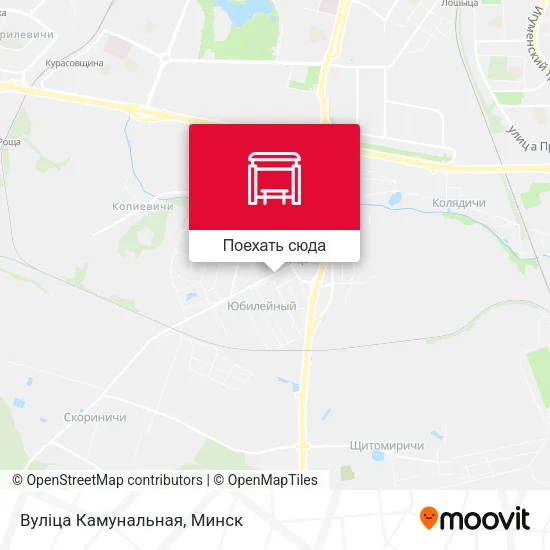Карта Вуліца Камунальная