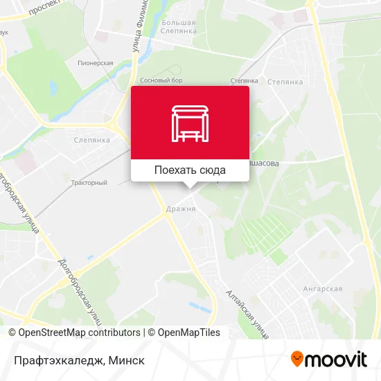 Карта Прафтэхкаледж