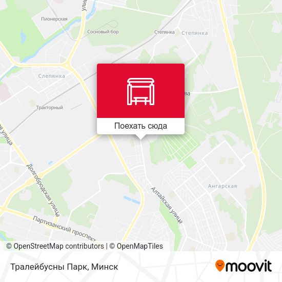 Карта Тралейбусны Парк