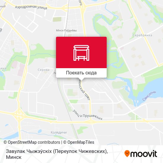 Карта Завулак Чыжэўскіх (Переулок Чижевских)
