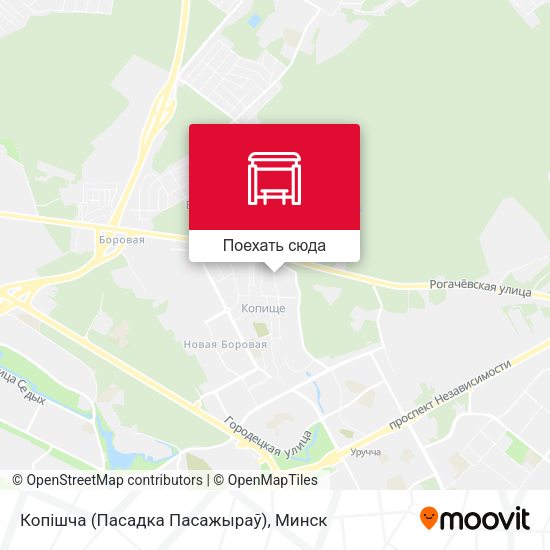 Карта Копішча (Пасадка Пасажыраў)