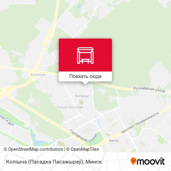 Карта Копішча (Пасадка Пасажыраў)