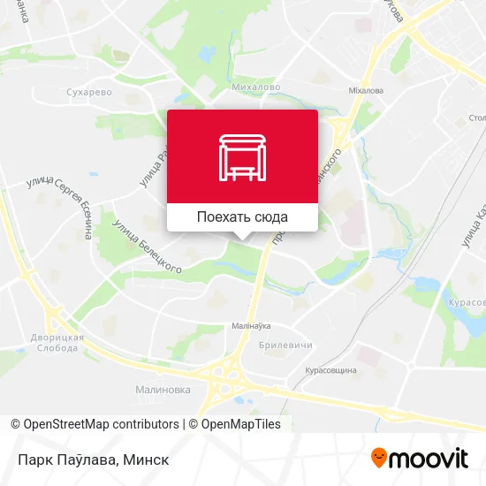 Карта Парк Паўлава