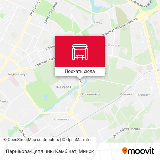 Карта Парнікова-Цяплічны Камбінат