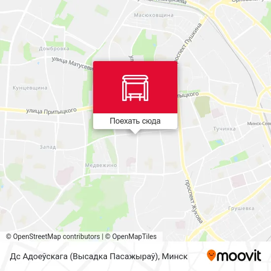 Карта Дс Адоеўскага (Высадка Пасажыраў)