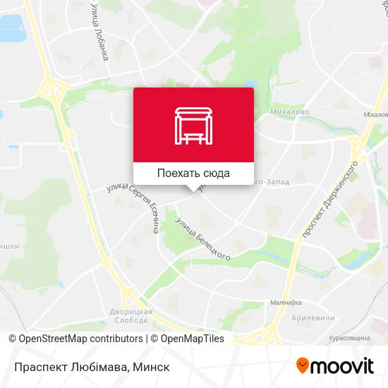Карта Праспект Любімава