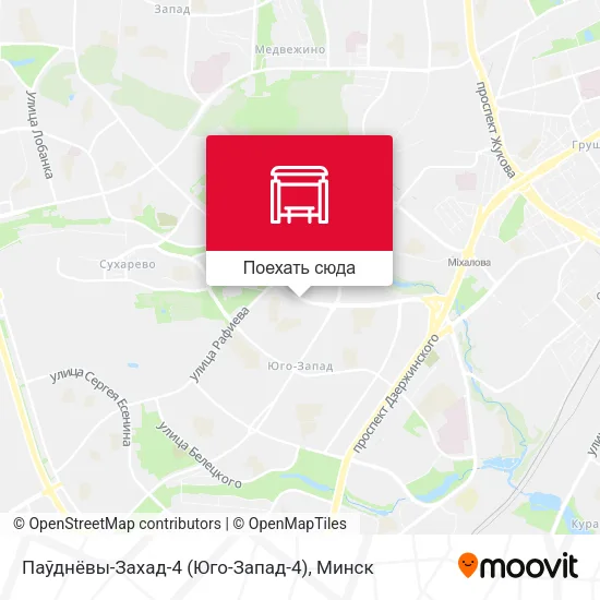 Карта Паўднёвы-Захад-4 (Юго-Запад-4)