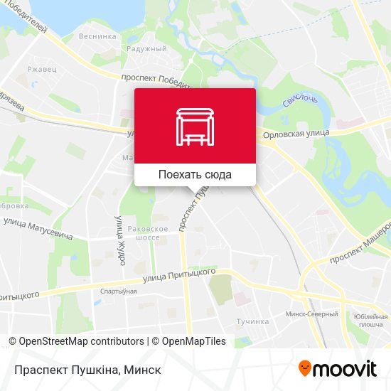 Карта Праспект Пушкіна