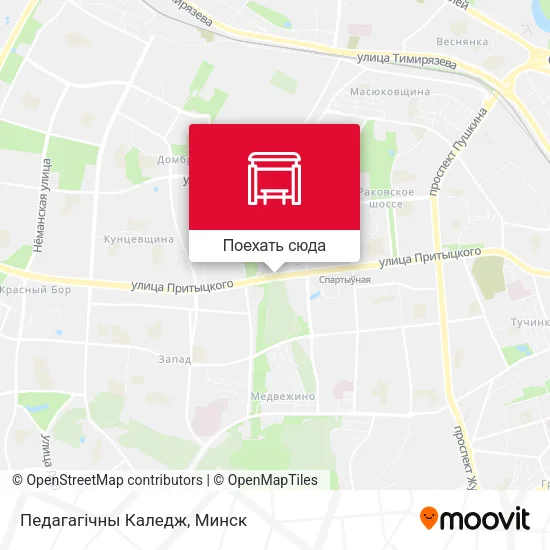 Карта Педагагічны Каледж