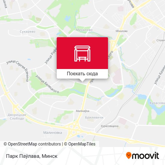 Карта Парк Паўлава