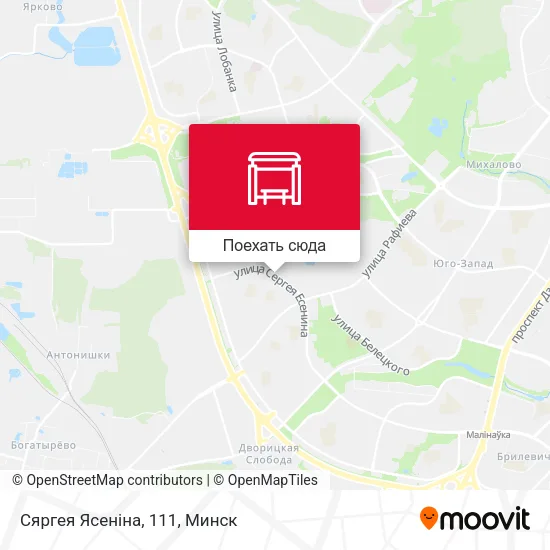 Карта Сяргея Ясеніна, 111