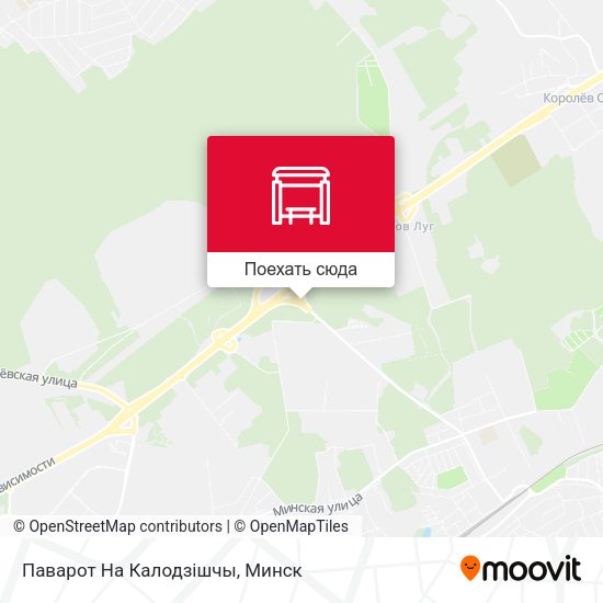 Карта Паварот На Калодзішчы