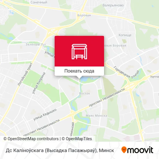 Карта Дс Каліноўскага (Высадка Пасажыраў)
