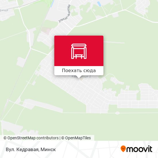 Карта Вул. Кедравая