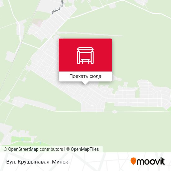 Карта Вул. Крушынавая