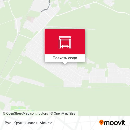 Карта Вул. Крушынавая