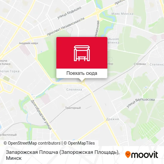 Карта Запарожская Плошча (Запорожская Площадь)