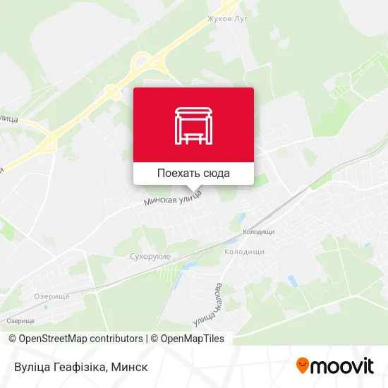 Карта Вуліца Геафізіка
