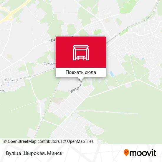 Карта Вуліца Шырокая
