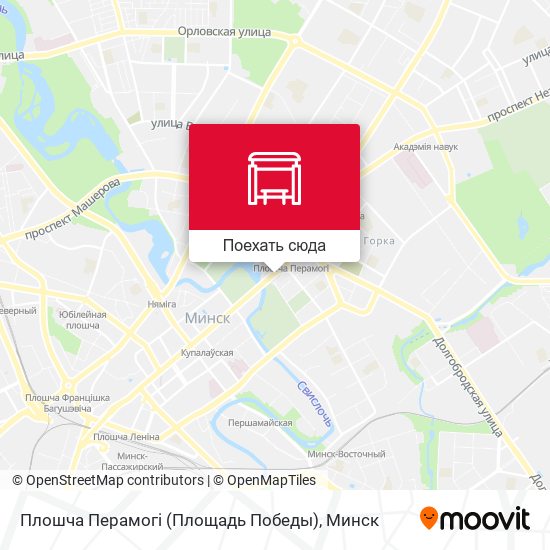 Карта Плошча Перамогі (Площадь Победы)