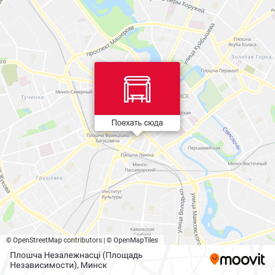 Карта Плошча Незалежнасці (Площадь Независимости)