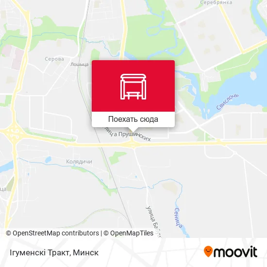 Карта Ігуменскі Тракт