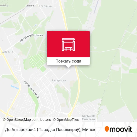 Карта Дс Ангарская-4 (Пасадка Пасажыраў)