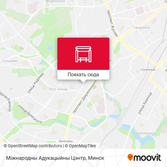 Карта Міжнародны Адукацыйны Цэнтр