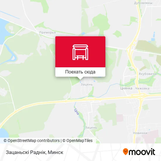 Карта Зацаньскі Раднік