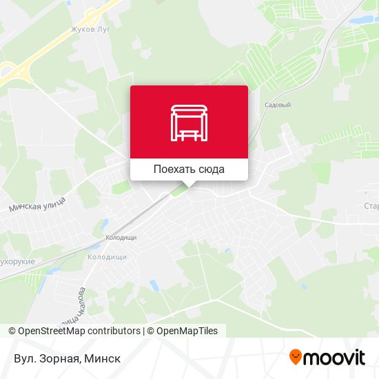 Карта Вул. Зорная