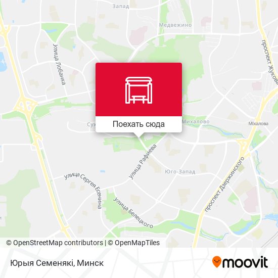 Карта Юрыя Семенякі