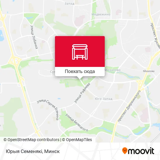 Карта Юрыя Семенякі