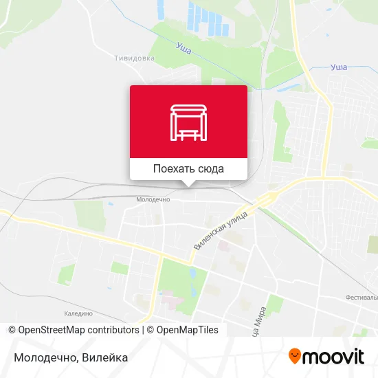 Карта Молодечно