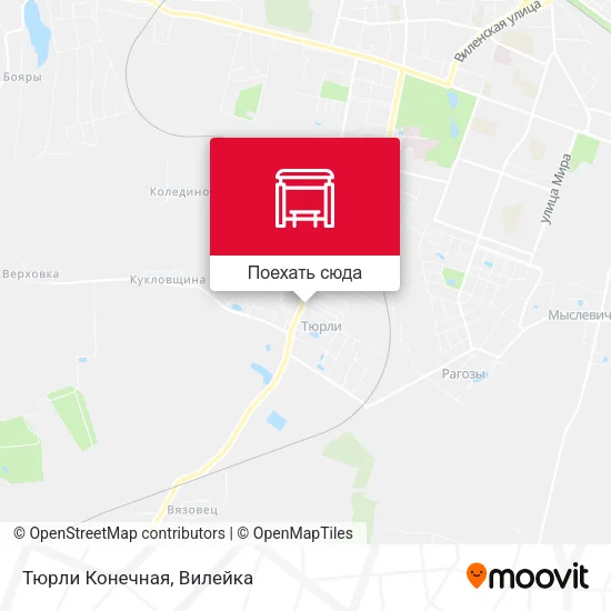 Карта Тюрли Конечная