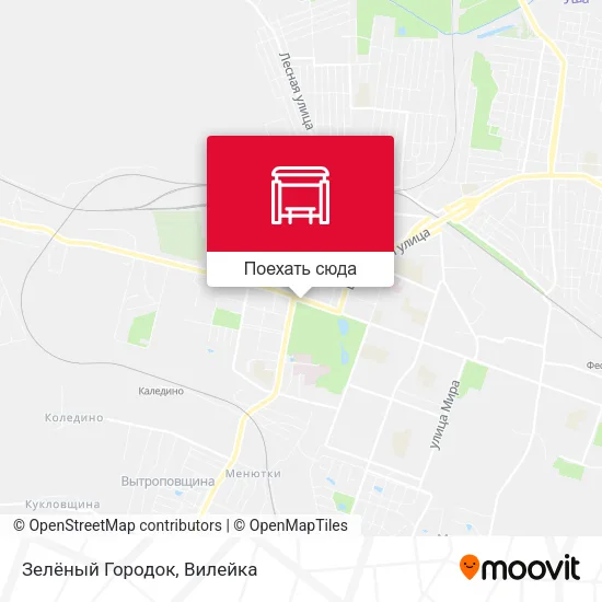 Карта Зелёный Городок