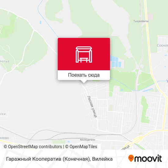 Карта Гаражный Кооператив (Конечная)